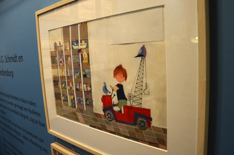 Het originele omslagontwerp voor Pluk van de Petteflet. In elkaar geplakt en met véél tipp-ex!