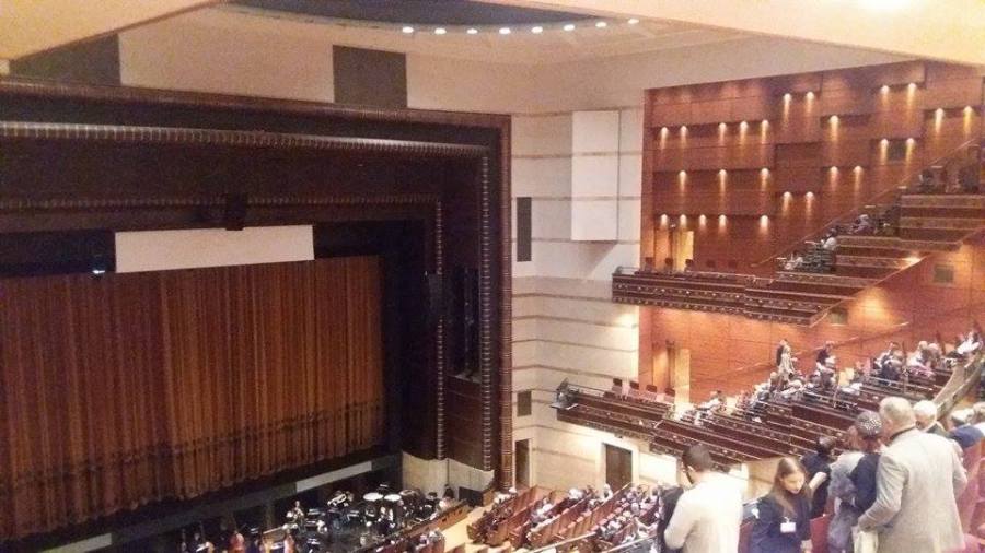 Zaal van het Megaron Mousikis (foto auteur)