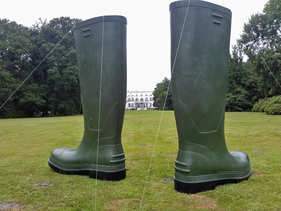 Ook buitenlocaties deden mee, zoals hier raadhuis De Paauw in Wassenaar (2014)