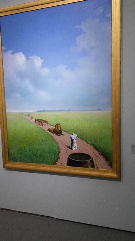 La jeunesse illustrée van René Magritte op de expositie (foto auteur)