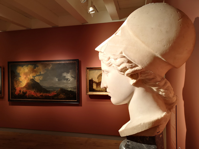 Toezien hoe de Vesuvius Pompeii verwoest