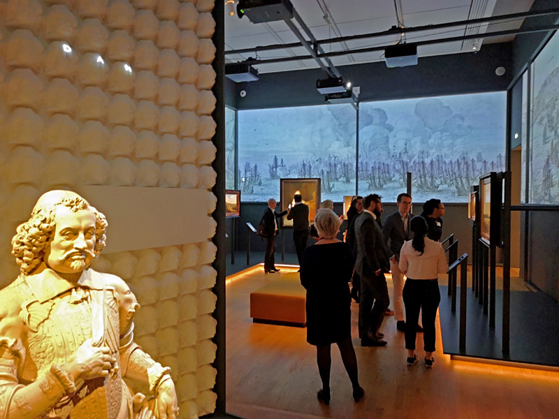 De zaalopstelling (foto auteur)