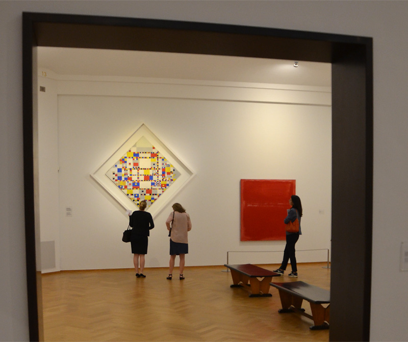 Rothko en Mondriaan (foto auteur)