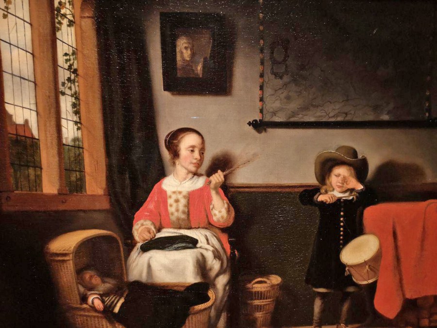 Jonge moeder met haar kinderen, ca. 1656 (detail)