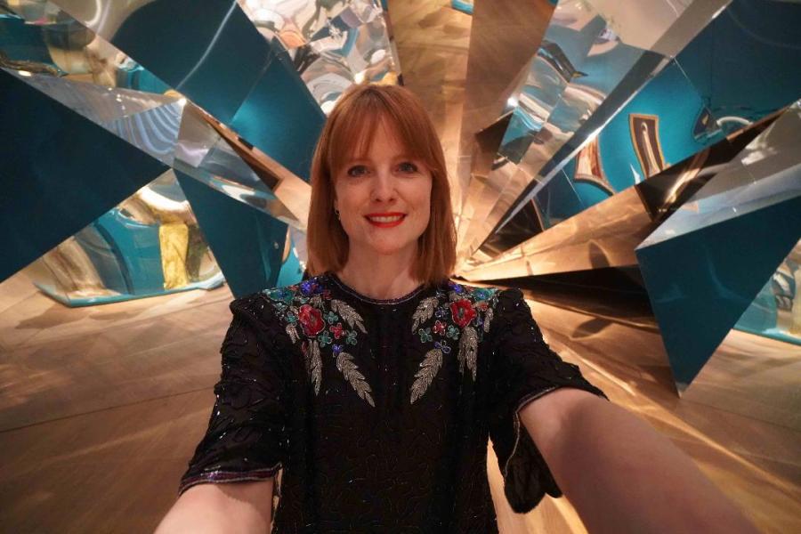 Jip Heijmerink in de Hermitage (foto Thuismuseum.nl)