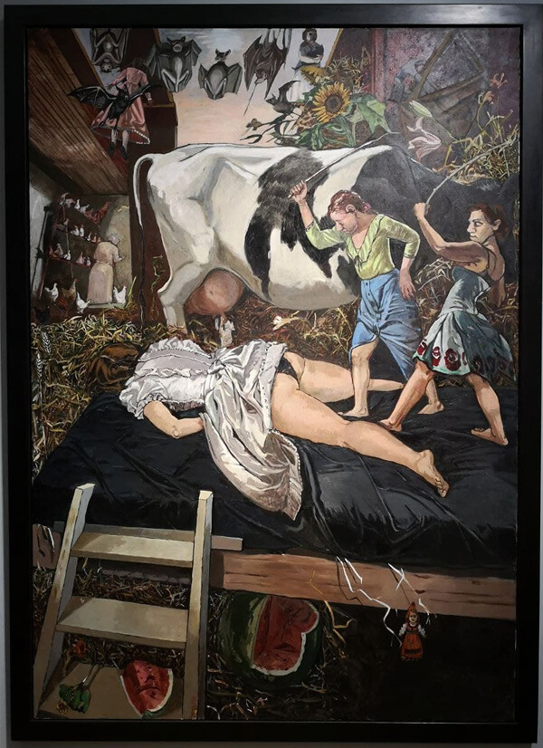 Paula Rego - The Barn (foto op zaal genomen)